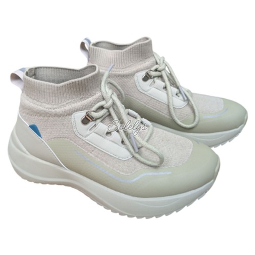 Vessi Stormburst Womens 6 Boreal Green Waterproof High Top Knit Sneaker Boot